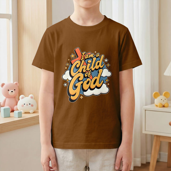 Christianartworkshop Camiseta infantil con diseño divertido de cruz y nube: "Soy un hijo de Dios". - image 22