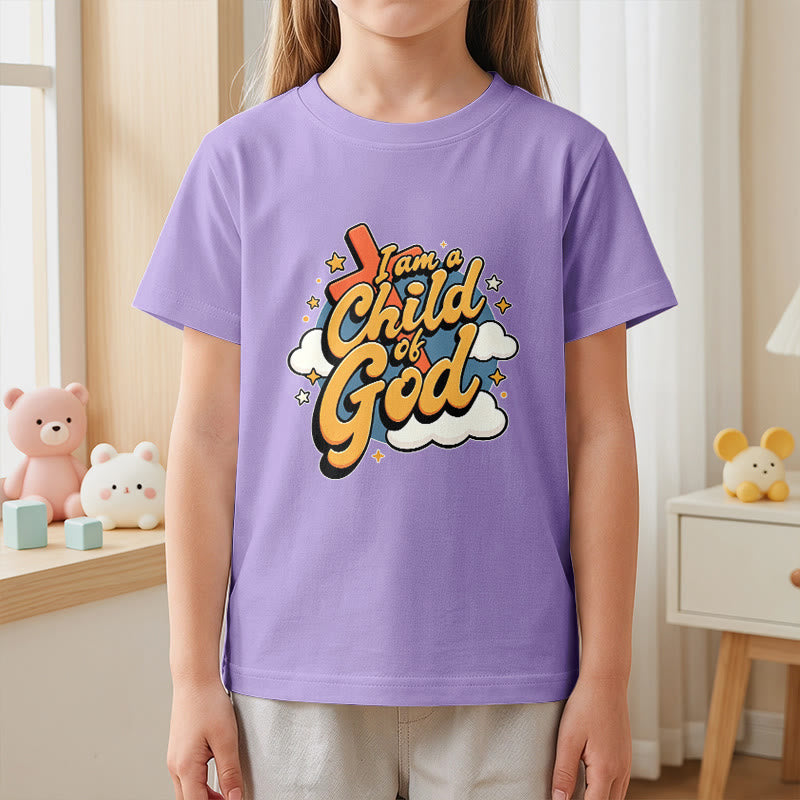 Christianartworkshop Camiseta infantil con diseño divertido de cruz y nube: "Soy un hijo de Dios". - image 11