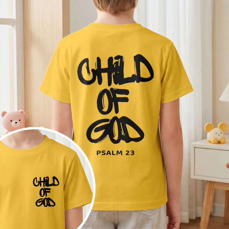 Christianartworkshop Camiseta infantil con versículo bíblico devocional: Hijo de Dios, Salmo 23 - image 46
