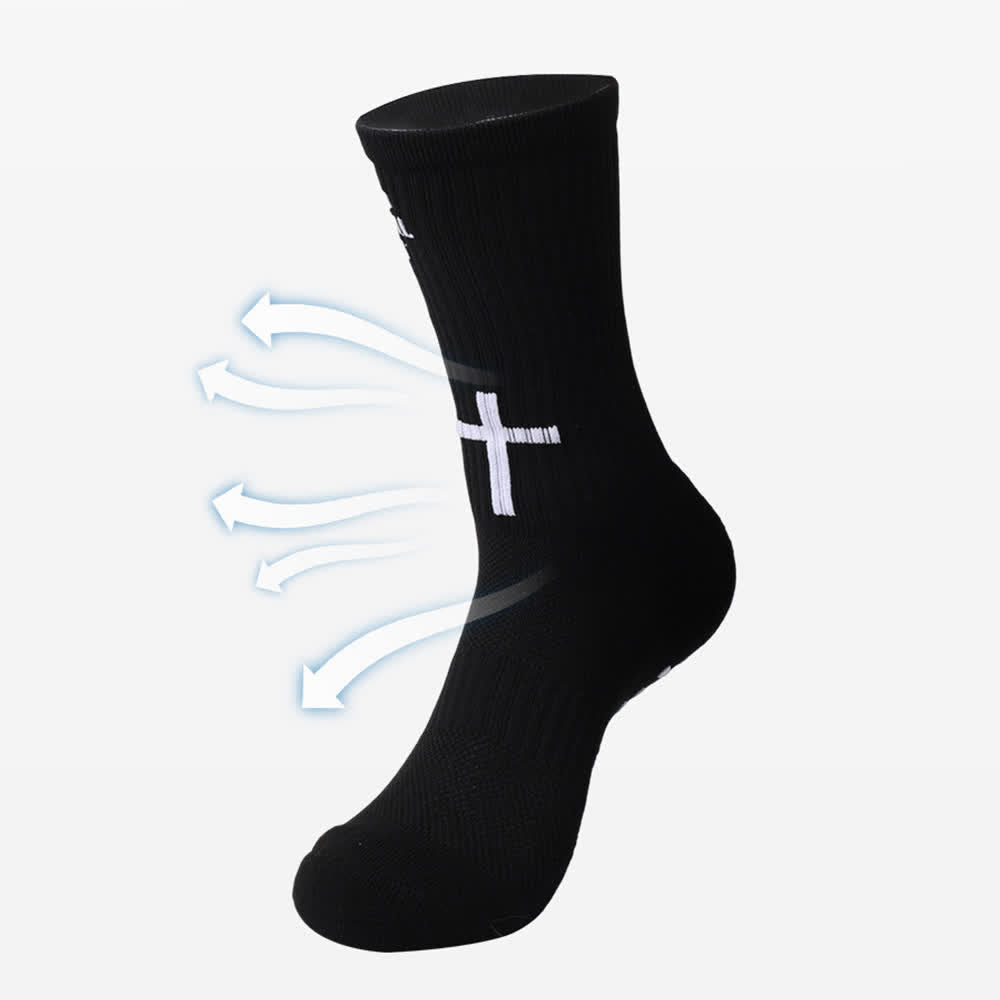 Christianartworkshop Calcetines deportivos de punto con cruz y la letra del versículo bíblico de Josué - image 8