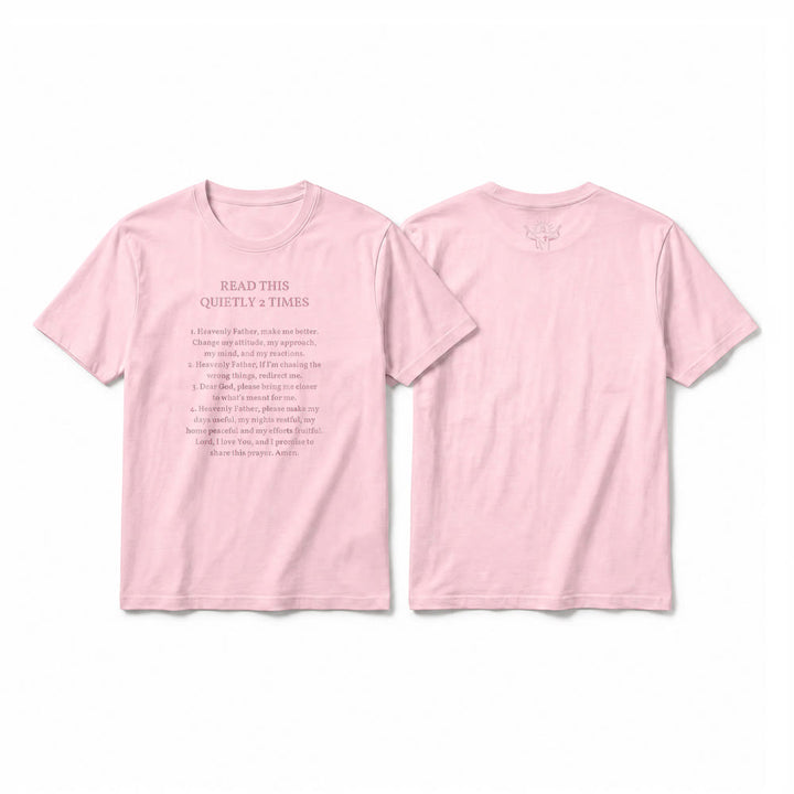 Christianartworkshop Camiseta divertida de manga corta con el mensaje "Lee esto en silencio 2 veces" de Faith Premium. - Rosa - 2XL - image 26