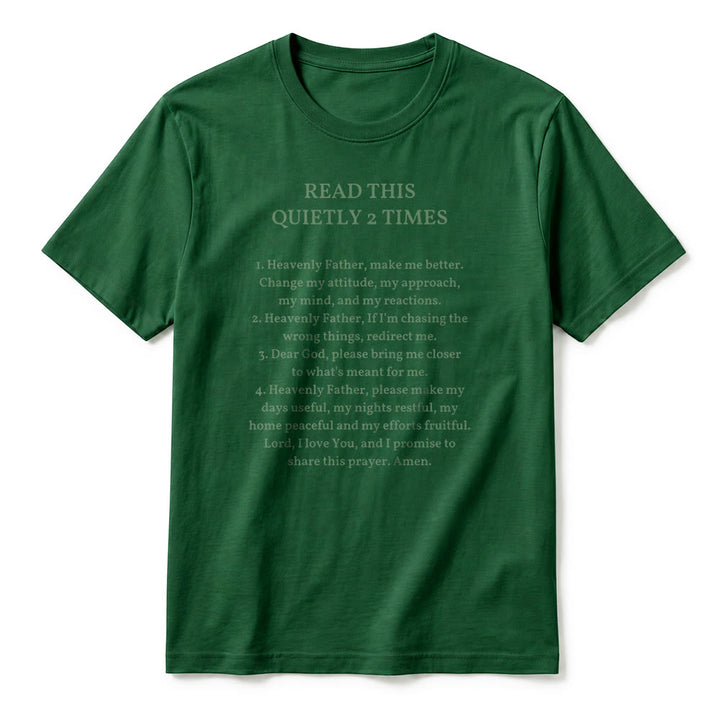 Christianartworkshop Camiseta divertida de manga corta con el mensaje "Lee esto en silencio 2 veces" de Faith Premium. - image 24