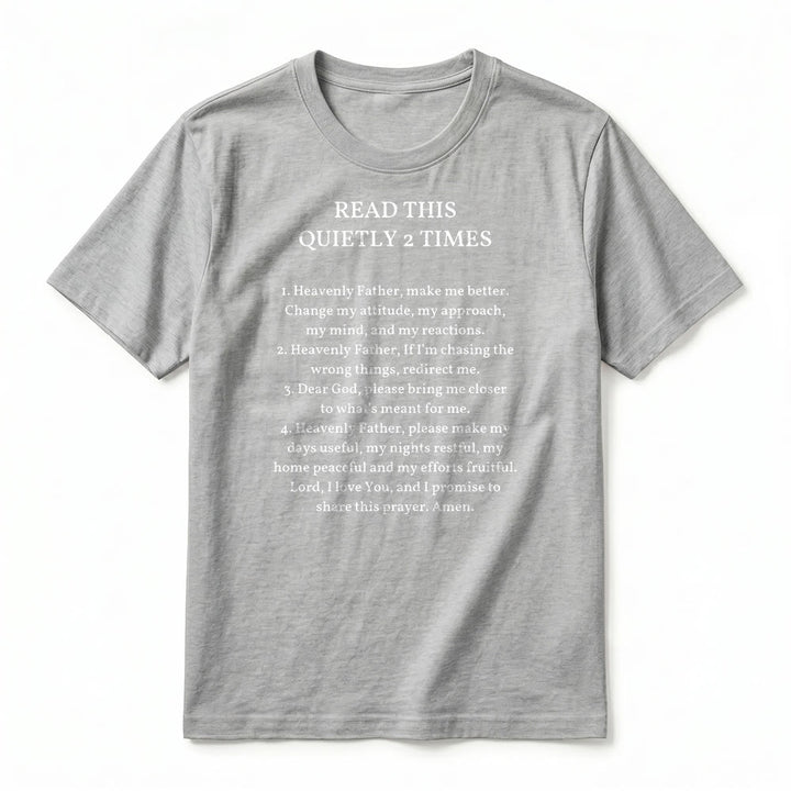 Christianartworkshop Camiseta divertida de manga corta con el mensaje "Lee esto en silencio 2 veces" de Faith Premium. - image 12