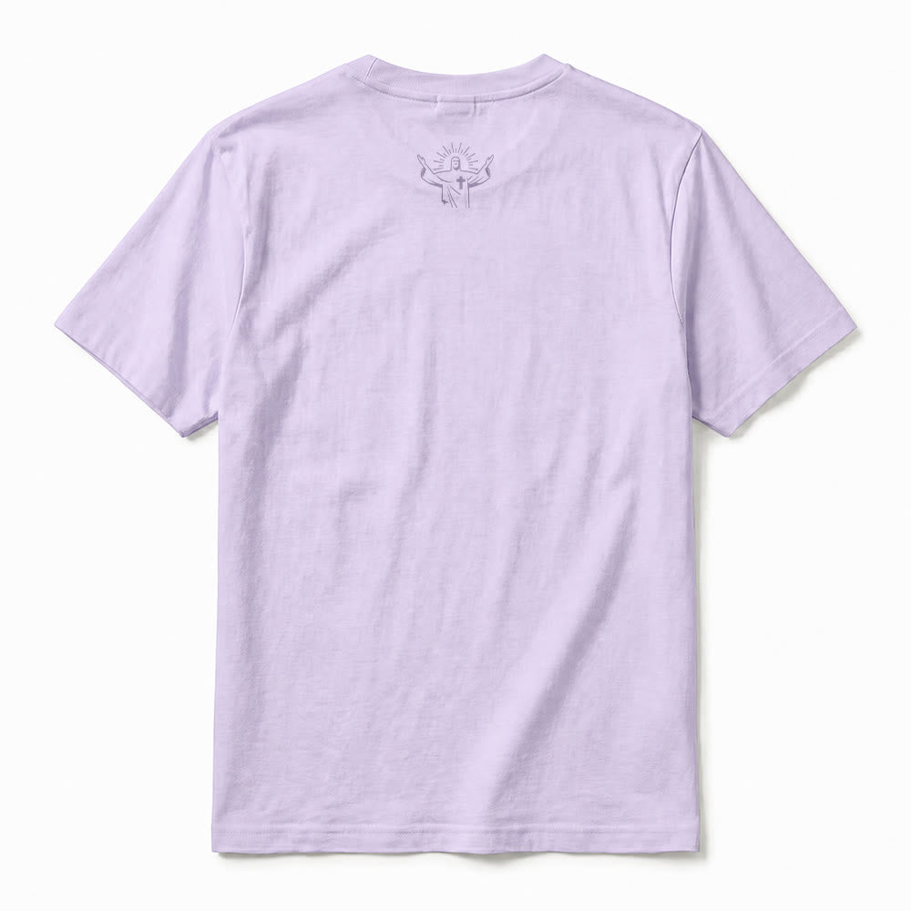 Christianartworkshop Camiseta de manga corta premium con estampado frontal de cruz para mamás. - image 15