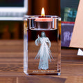 Christianartworkshop Portavelas luminoso con forma sagrada grabada en el interior, compatible con velas pequeñas: un símbolo de una atmósfera de oración pacífica. - Divina Misericordia Jesús - 1,97''*1,97''*3,94''/5*5*10cm - image 0
