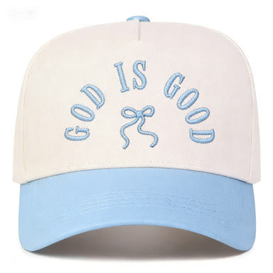 Christianartworkshop Gorra de béisbol unisex con visera curva y lazo bordado con la inscripción "God Is Good" - image 7