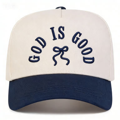 Christianartworkshop Gorra de béisbol unisex con visera curva y lazo bordado con la inscripción "God Is Good" - image 9