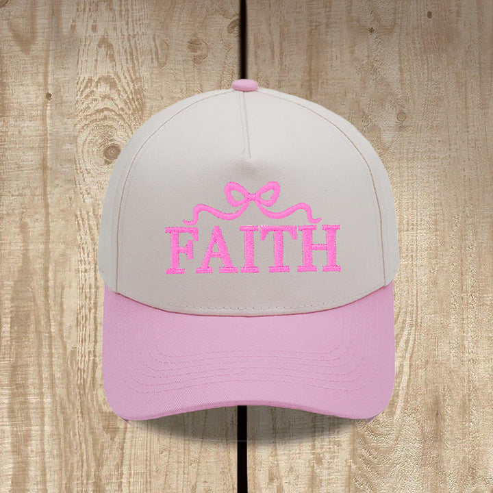 Christianartworkshop Gorra de béisbol ajustable con visera de camuflaje y bordado de lazo FAITH - image 8