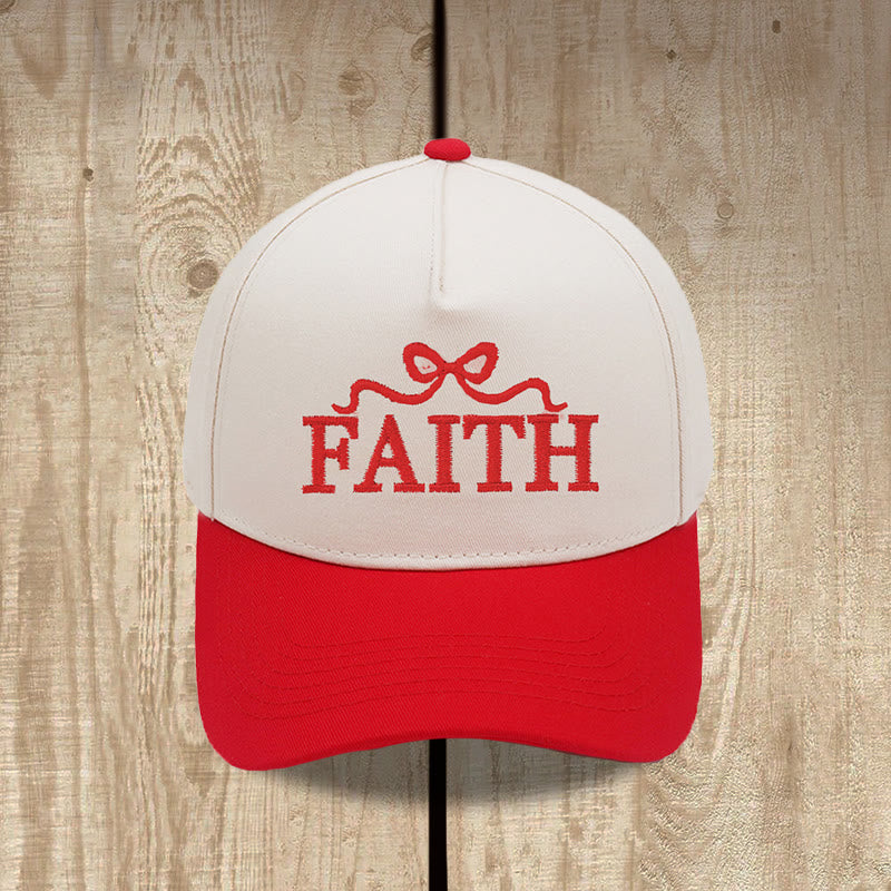 Christianartworkshop Gorra de béisbol ajustable con visera de camuflaje y bordado de lazo FAITH - image 6