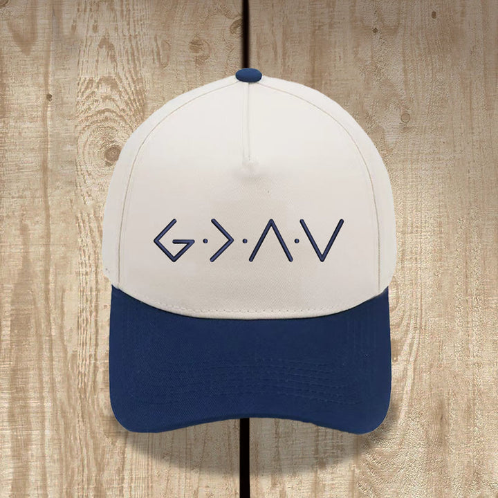 Christianartworkshop Gorra de béisbol con bordado frontal de símbolo de letra geométrica de línea fina - Azul marino - image 8