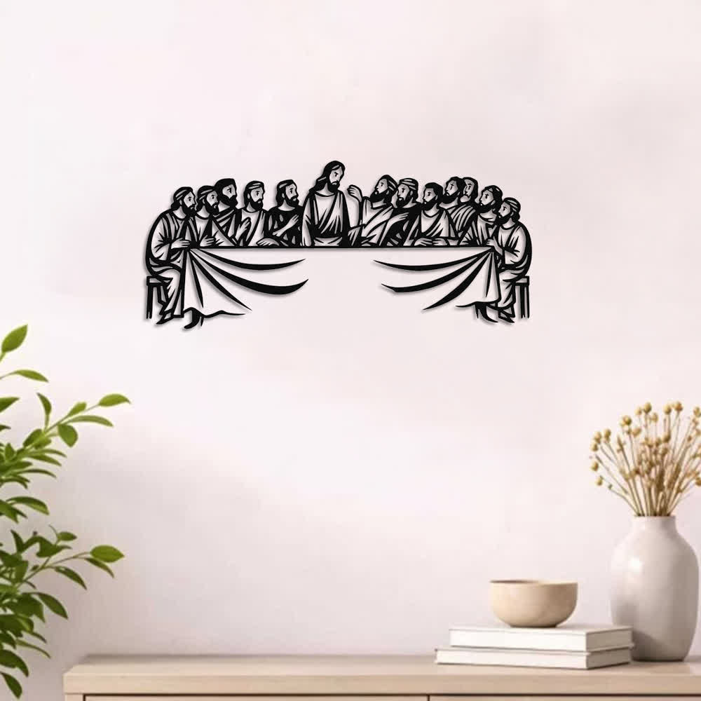 Christianartworkshop Representación fiel de la Última Cena: Decoración de pared metálica - image 1