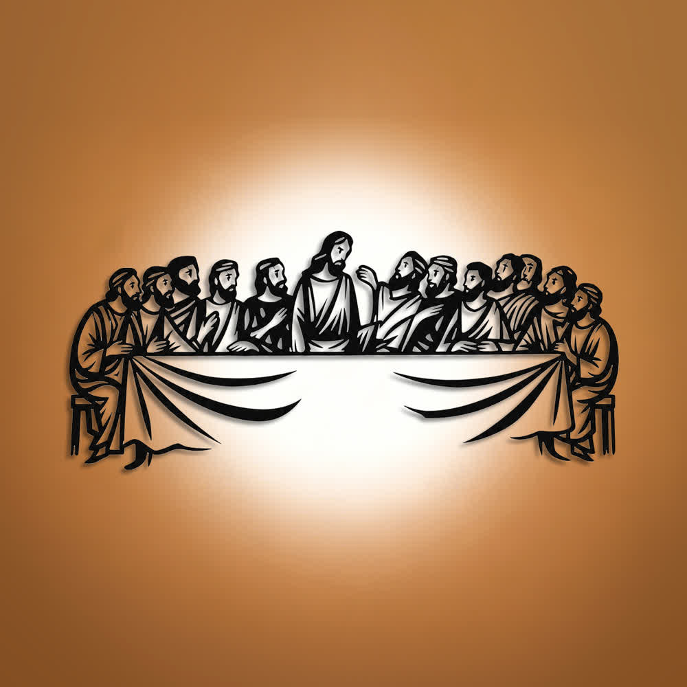 Christianartworkshop Representación fiel de la Última Cena: Decoración de pared metálica - image 0