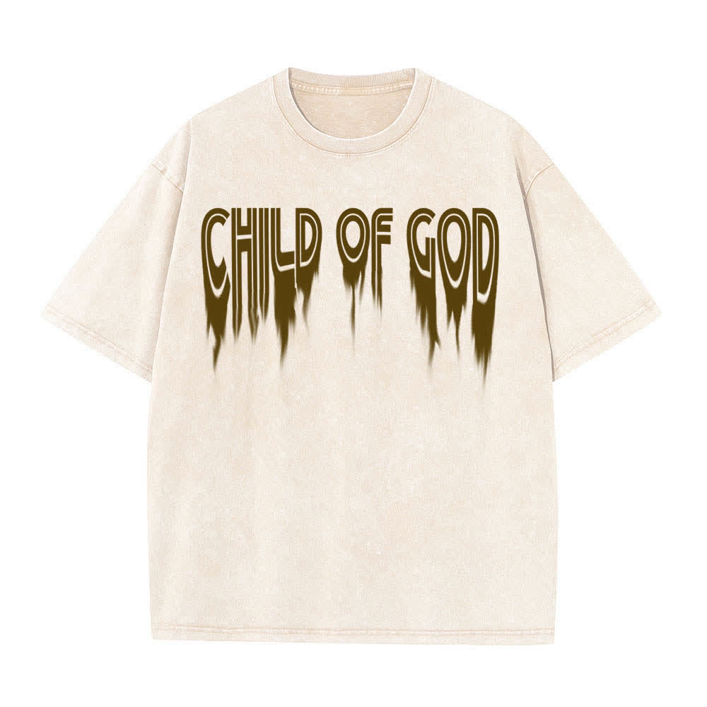 Christianartworkshop Camiseta de manga corta con estampado desgastado "Hijo de Dios Juan 1:12" a doble cara. - image 20