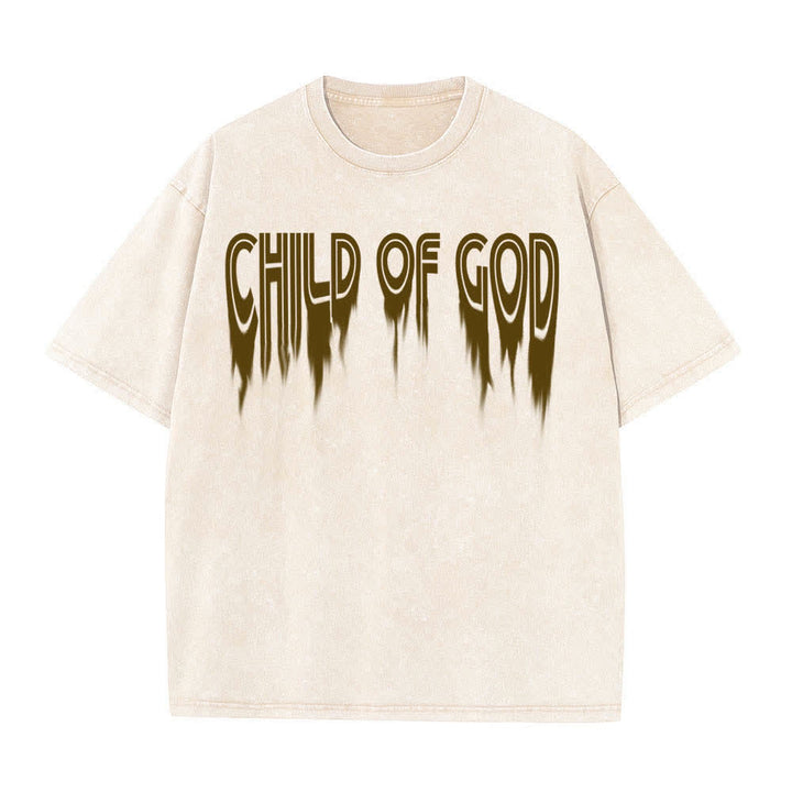 Christianartworkshop Camiseta de manga corta con estampado desgastado "Hijo de Dios Juan 1:12" a doble cara. - image 20