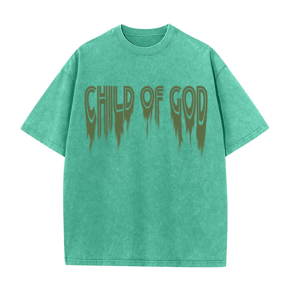 Christianartworkshop Camiseta de manga corta con estampado desgastado "Hijo de Dios Juan 1:12" a doble cara. - image 14