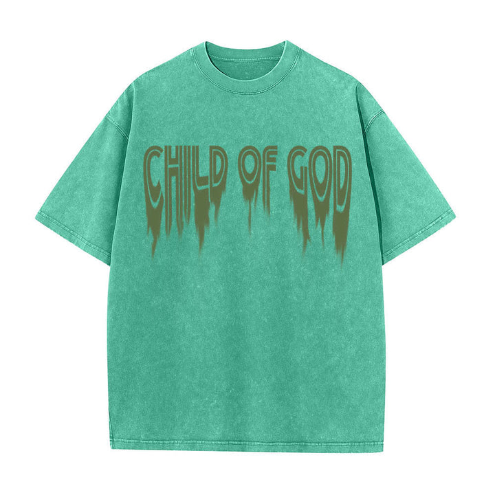 Christianartworkshop Camiseta de manga corta con estampado desgastado "Hijo de Dios Juan 1:12" a doble cara. - image 14