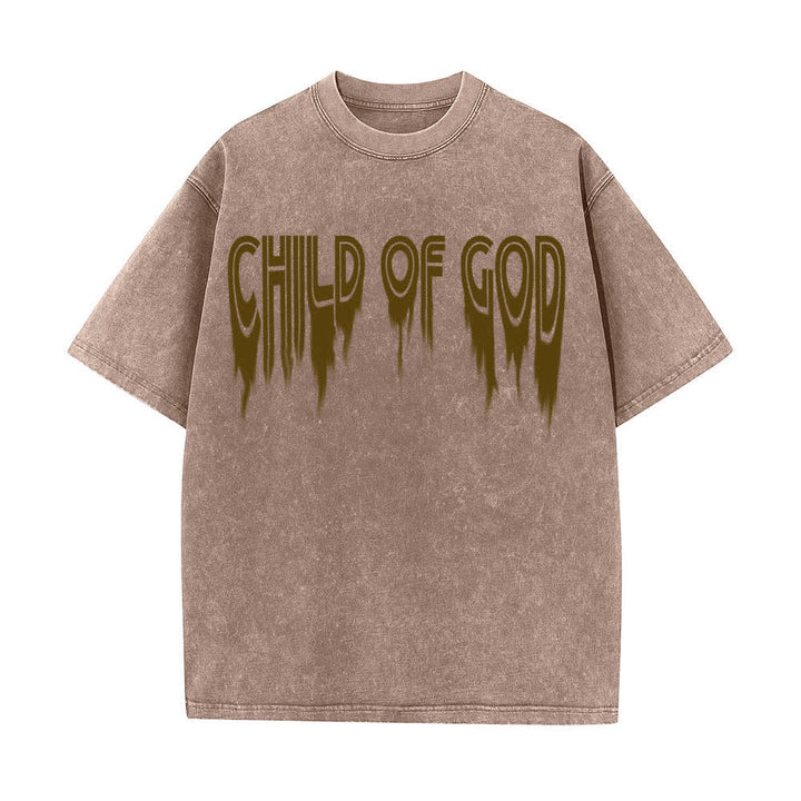 Christianartworkshop Camiseta de manga corta con estampado desgastado "Hijo de Dios Juan 1:12" a doble cara. - image 8