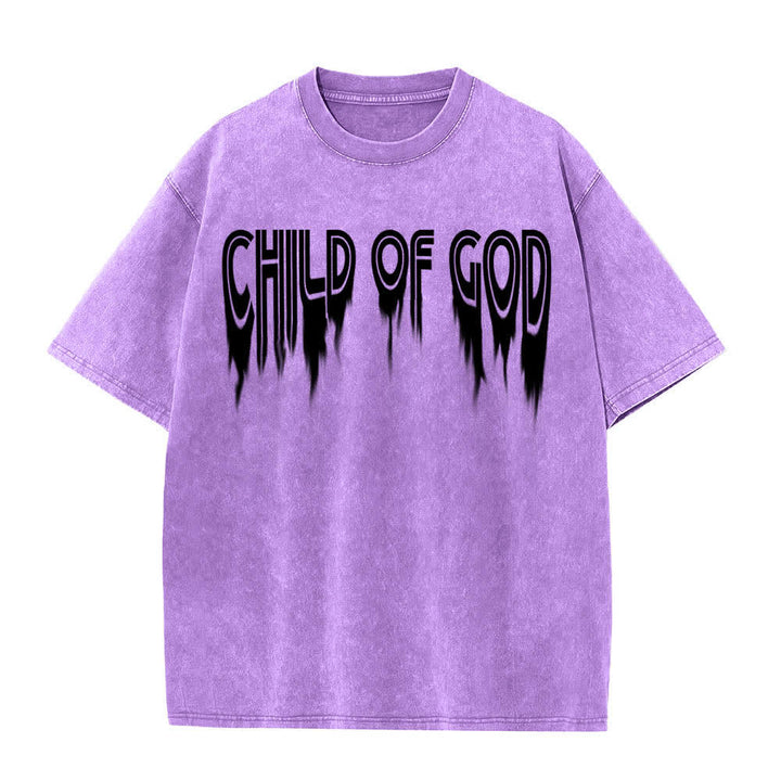 Christianartworkshop Camiseta de manga corta con estampado desgastado "Hijo de Dios Juan 1:12" a doble cara. - image 23