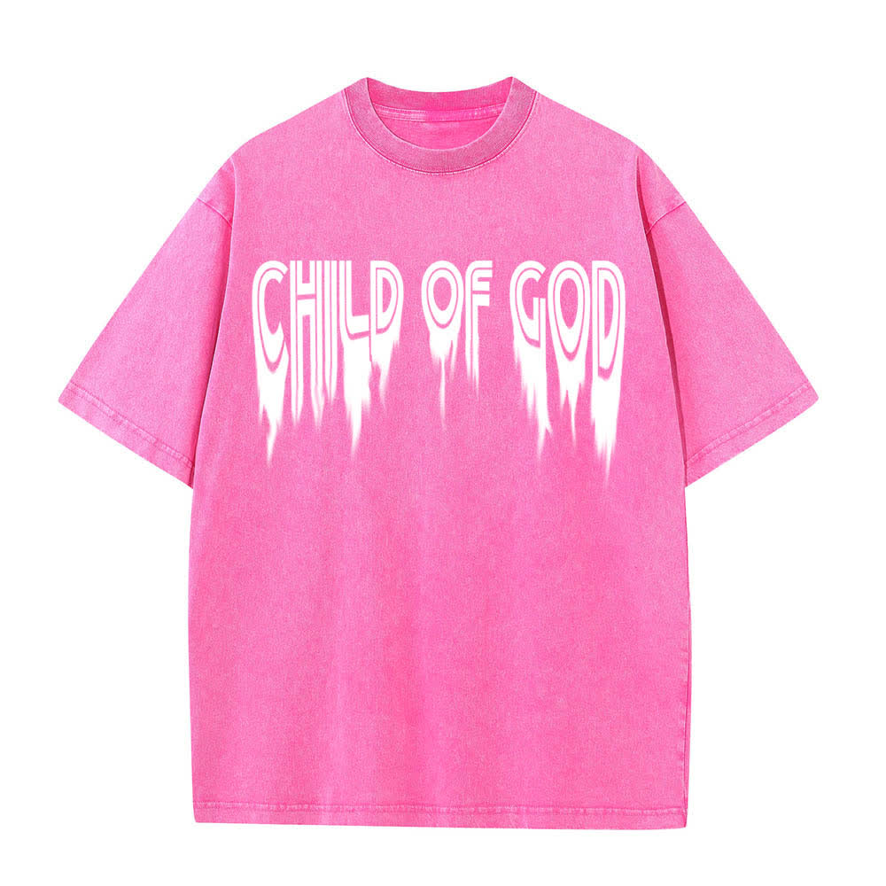 Christianartworkshop Camiseta de manga corta con estampado desgastado "Hijo de Dios Juan 1:12" a doble cara. - image 26
