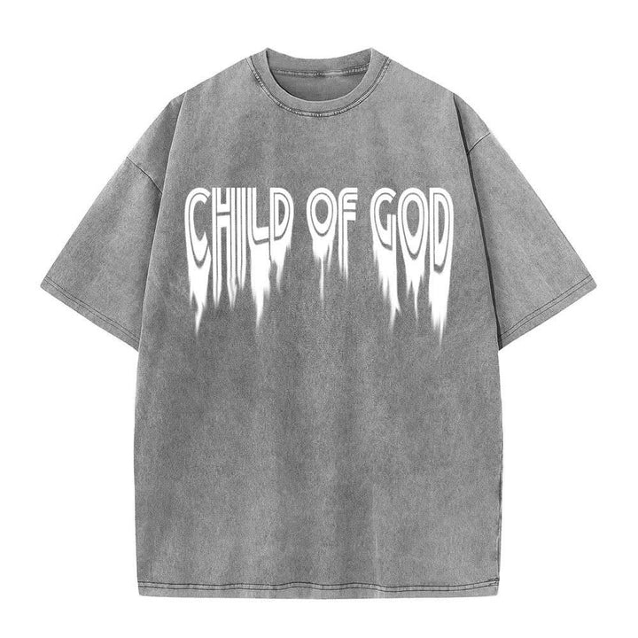 Christianartworkshop Camiseta de manga corta con estampado desgastado "Hijo de Dios Juan 1:12" a doble cara. - image 11