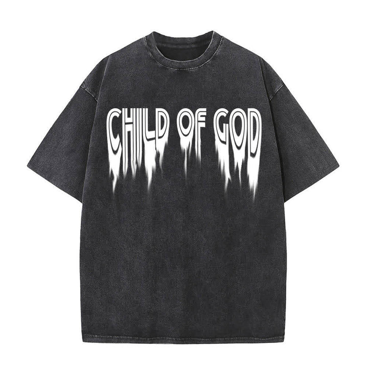 Christianartworkshop Camiseta de manga corta con estampado desgastado "Hijo de Dios Juan 1:12" a doble cara. - image 17