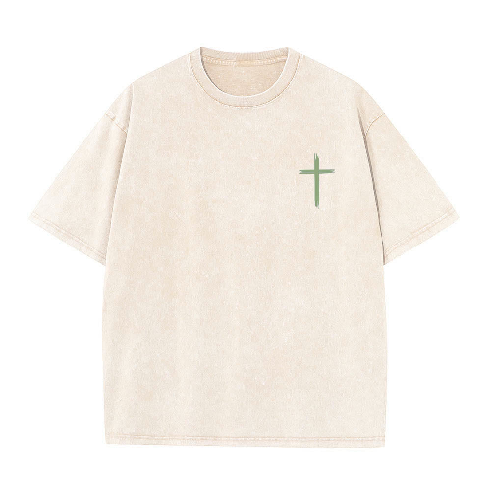 Christianartworkshop Camiseta de doble cara con estampado floral y cruz: "Que todo lo que hagas se haga con amor". - image 8