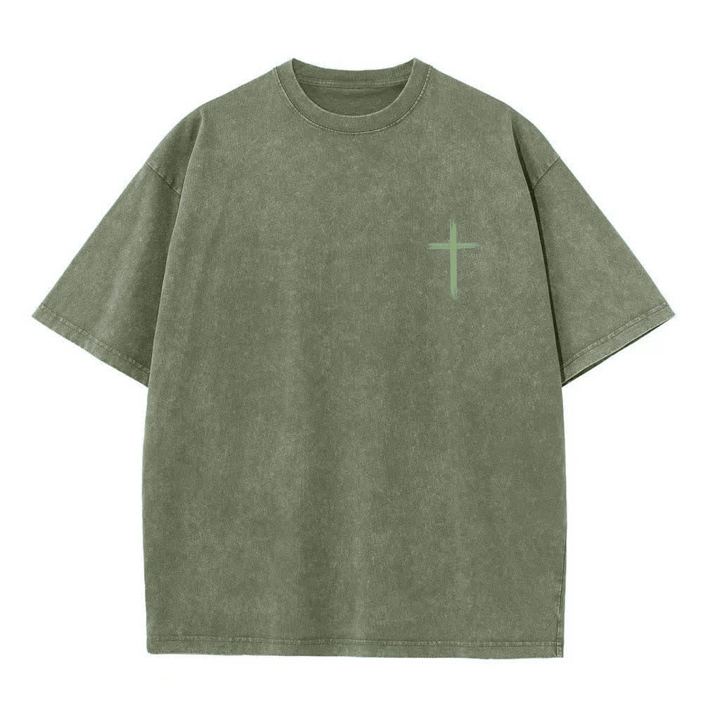 Christianartworkshop Camiseta de doble cara con estampado floral y cruz: "Que todo lo que hagas se haga con amor". - image 17