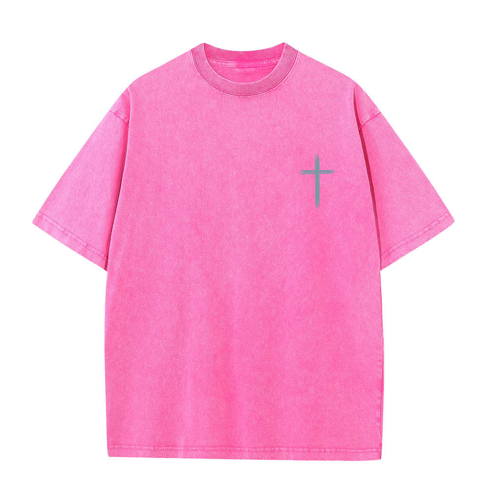 Christianartworkshop Camiseta de doble cara con estampado floral y cruz: "Que todo lo que hagas se haga con amor". - image 14