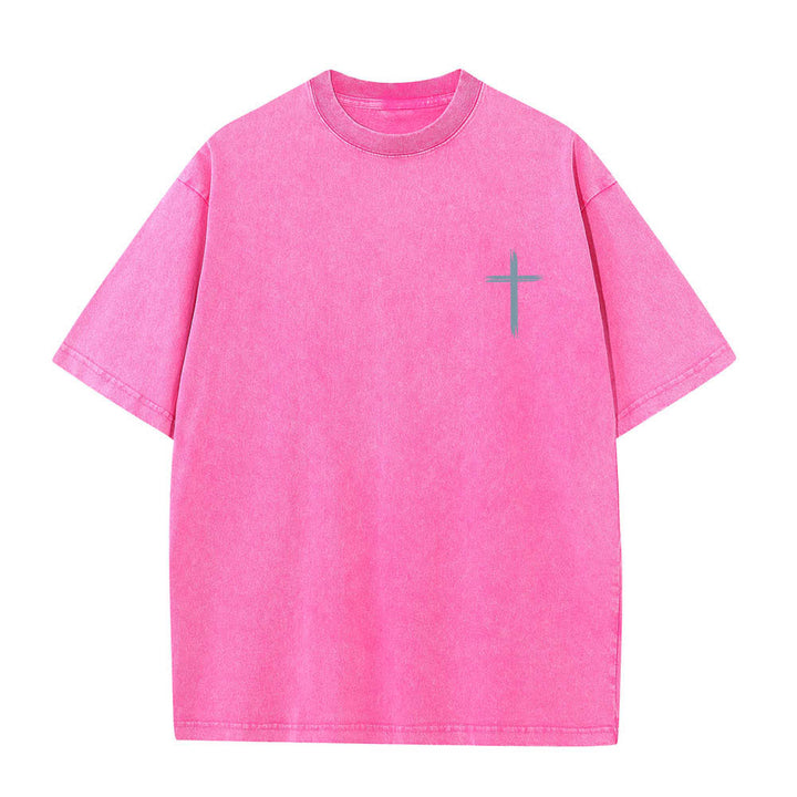Christianartworkshop Camiseta de doble cara con estampado floral y cruz: "Que todo lo que hagas se haga con amor". - image 14