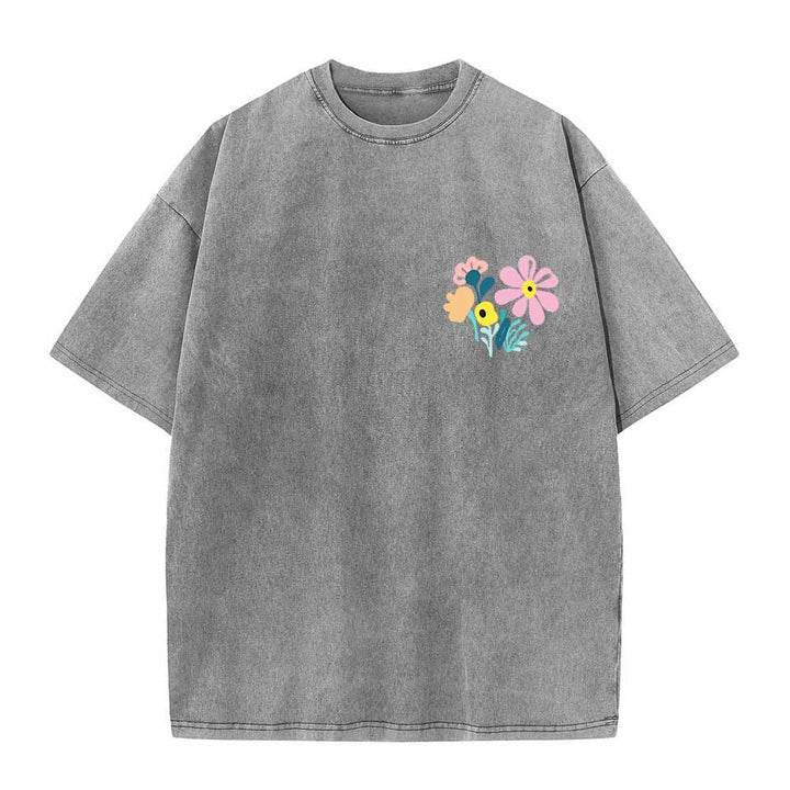 Christianartworkshop Dad gracias al Señor Salmo 136:1 Pequeño cofre Jarrón floral Ramo Camiseta lavada de doble cara - image 23
