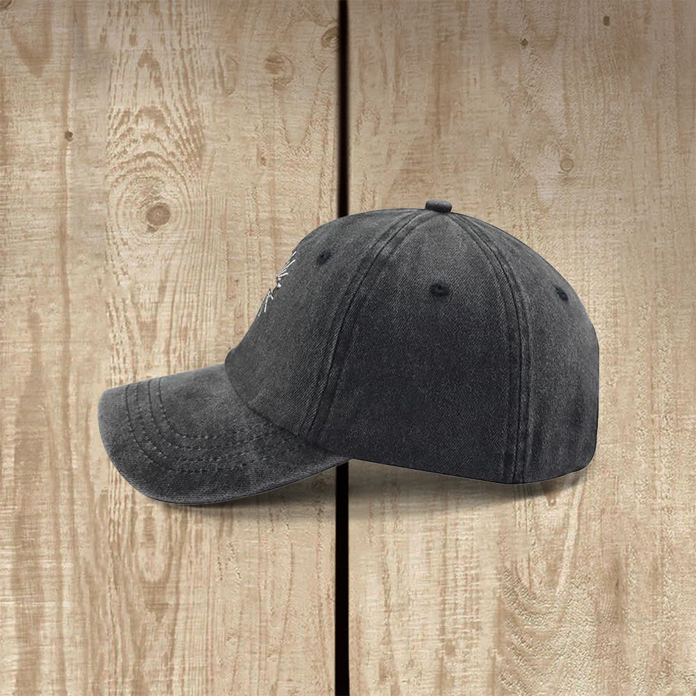 Christianartworkshop Sombrero clásico informal bordado con símbolo de cruz radiante - image 4