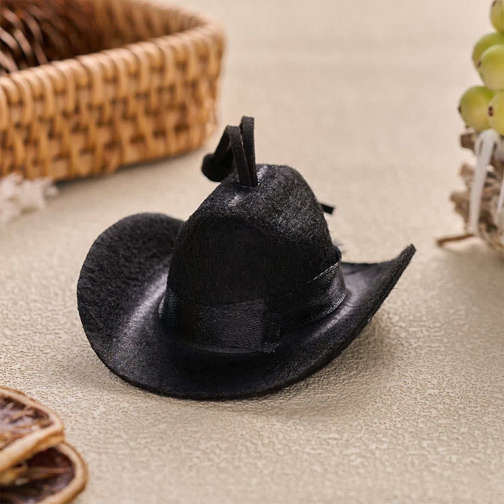 Christianartworkshop Mini sombrero de vaquero, manos rezando y colgante para coche con cruz: símbolo de paz y gracia en los viajes. - image 8