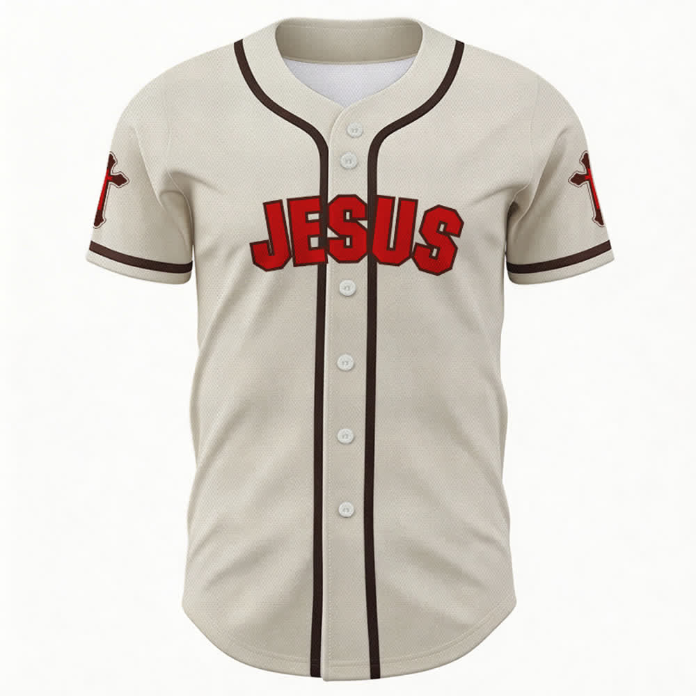 Christianartworkshop La cruz es la evidencia del amor de Dios. Camiseta de béisbol unisex. - image 1