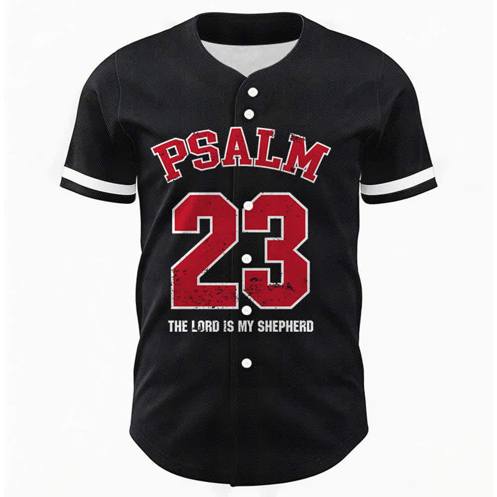 Christianartworkshop Camiseta de béisbol con el Salmo 23: El Señor es mi pastor. Camiseta deportiva devocional. - image 1