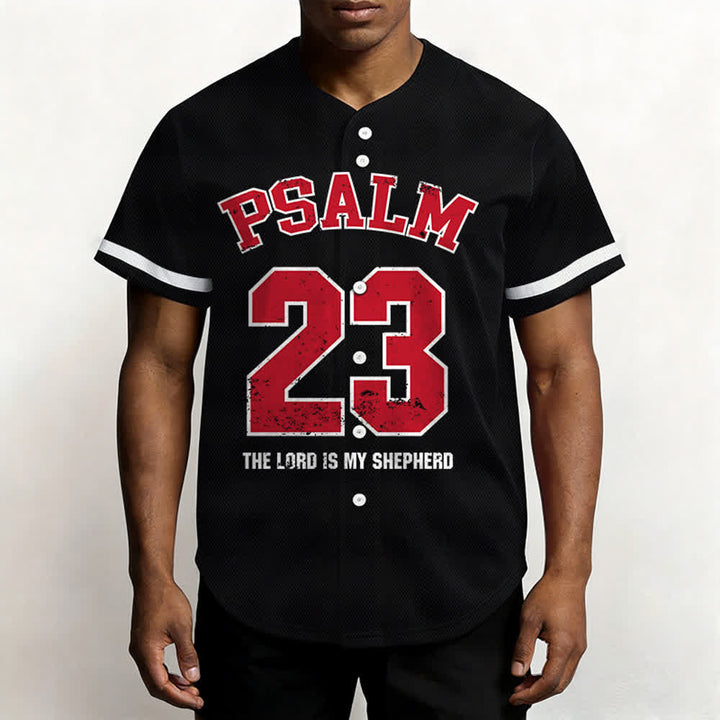Camiseta de béisbol con el Salmo 23 de Christianartworkshop : El Señor es mi pastor. Camiseta deportiva devocional. - image 6