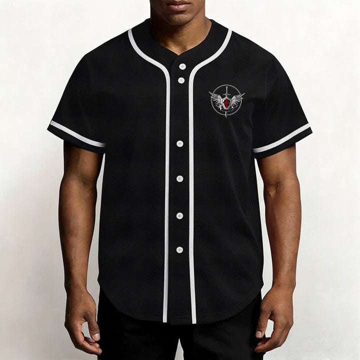Christianartworkshop Camiseta de béisbol unisex "San Miguel Arcángel Defiéndenos" - image 11