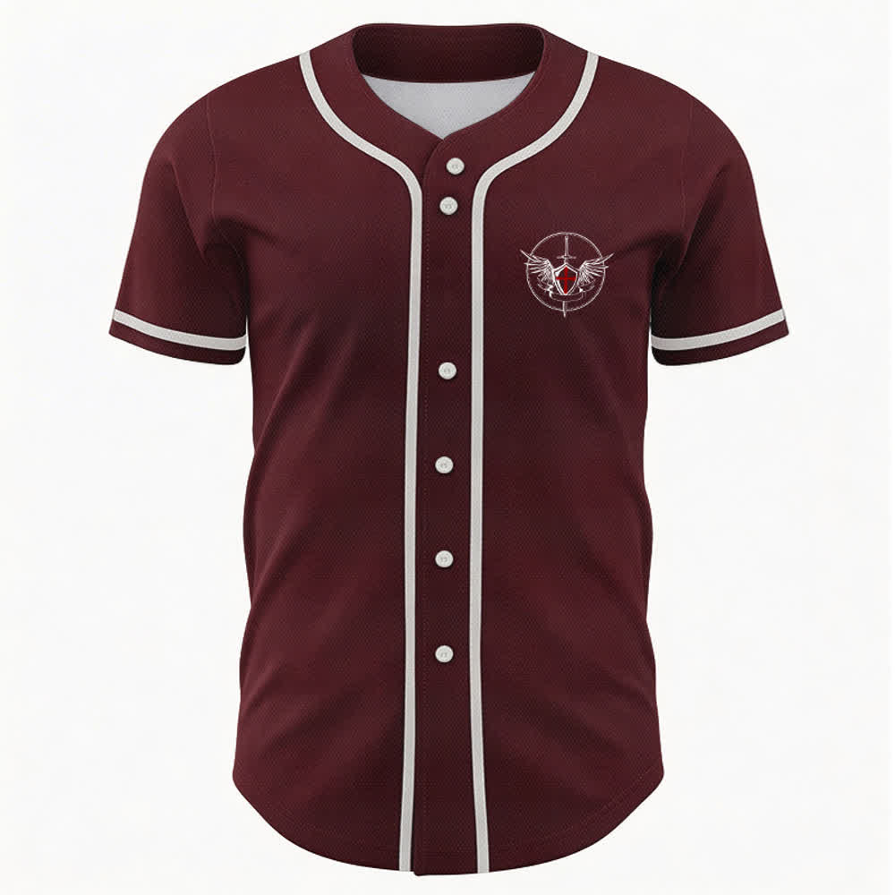 Christianartworkshop Camiseta de béisbol unisex "San Miguel Arcángel Defiéndenos" - image 23