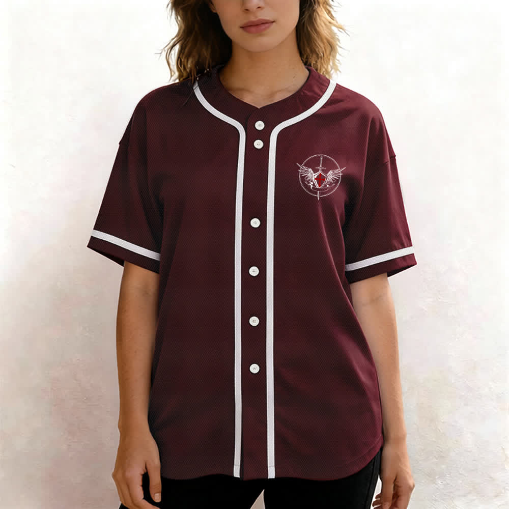 Christianartworkshop Camiseta de béisbol unisex "San Miguel Arcángel Defiéndenos" - image 27