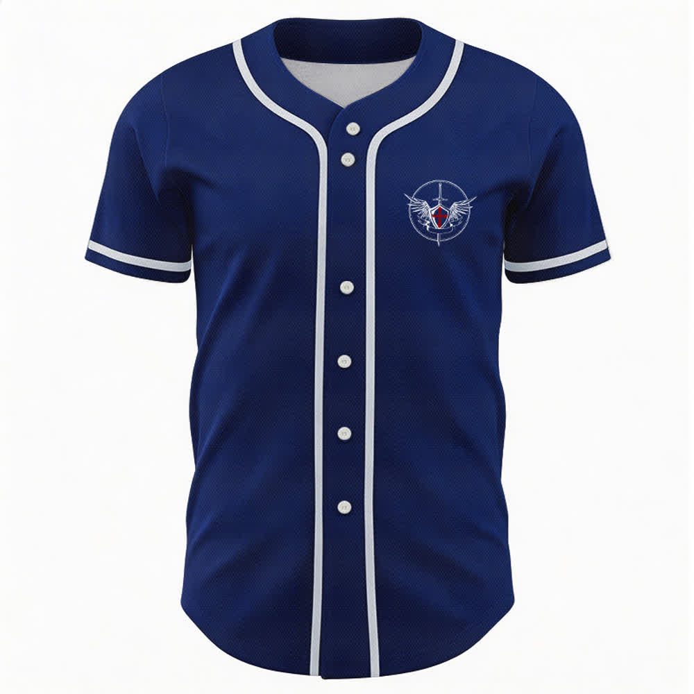 Christianartworkshop Camiseta de béisbol unisex "San Miguel Arcángel Defiéndenos" - image 37