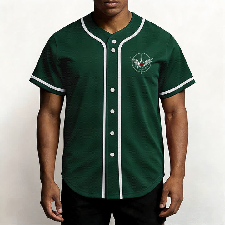 Christianartworkshop Camiseta de béisbol unisex "San Miguel Arcángel Defiéndenos" - image 48