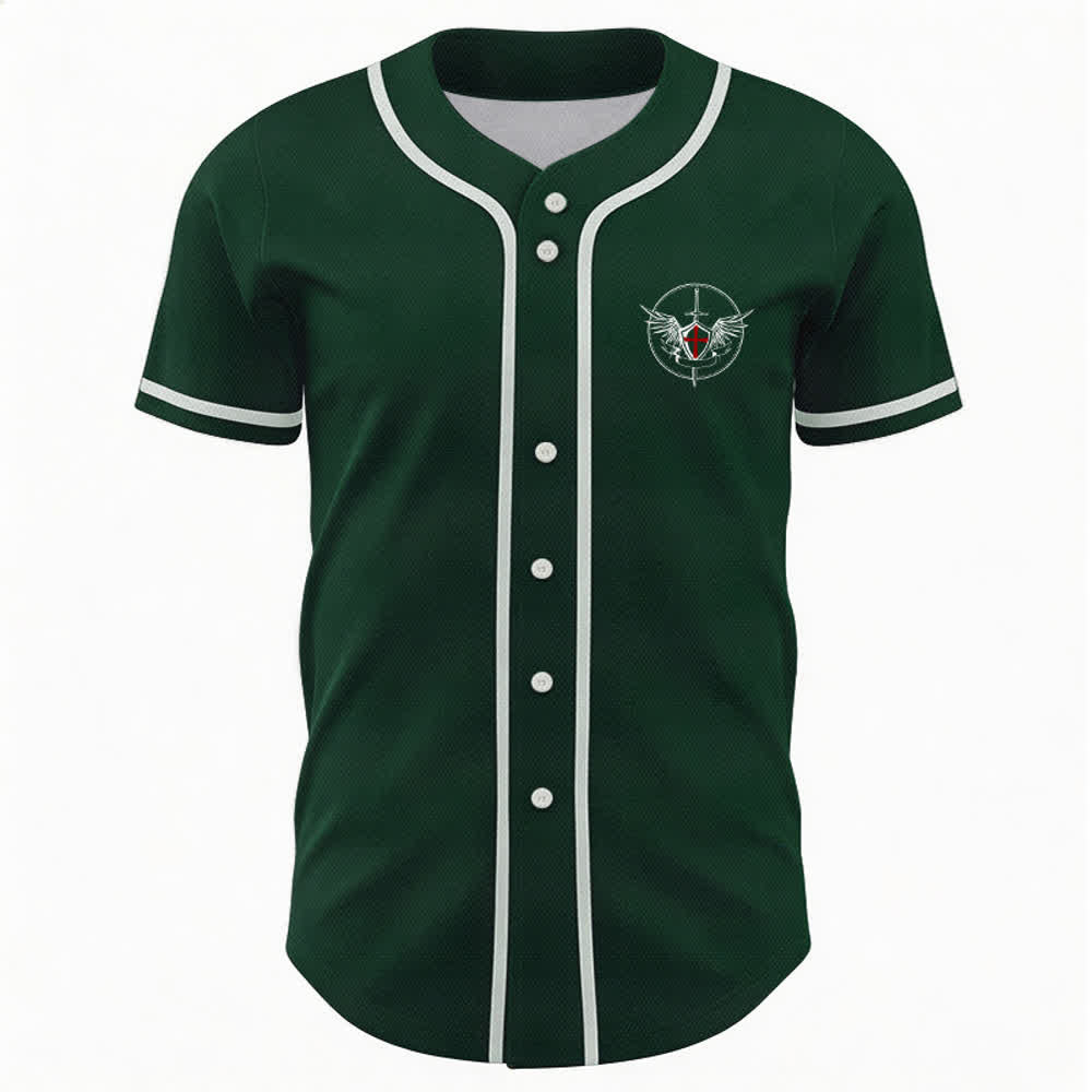 Christianartworkshop Camiseta de béisbol unisex "San Miguel Arcángel Defiéndenos" - image 44