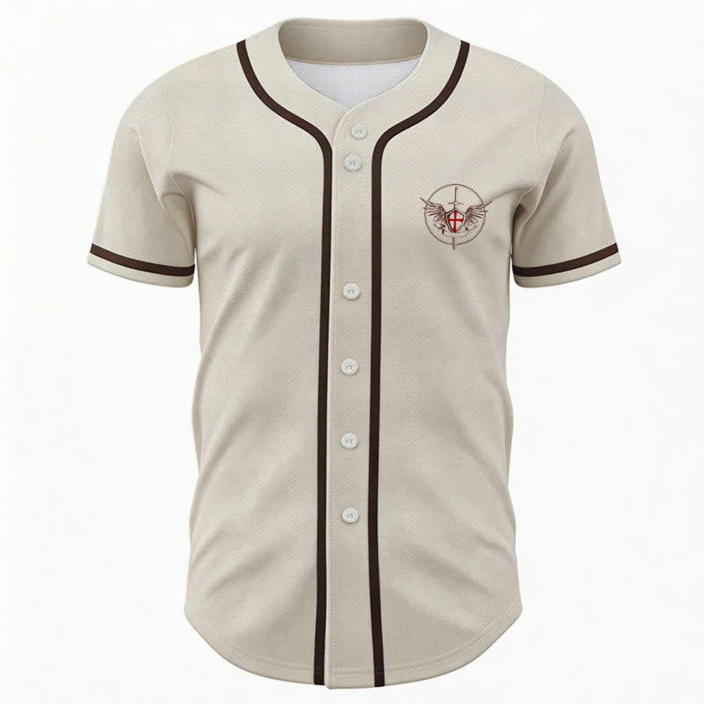 Christianartworkshop Camiseta de béisbol unisex "San Miguel Arcángel Defiéndenos" - image 51