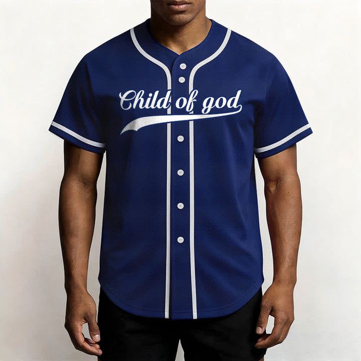 Christianartworkshop Camiseta de béisbol unisex personalizada con nombre y número "Hijo de Dios" - image 12