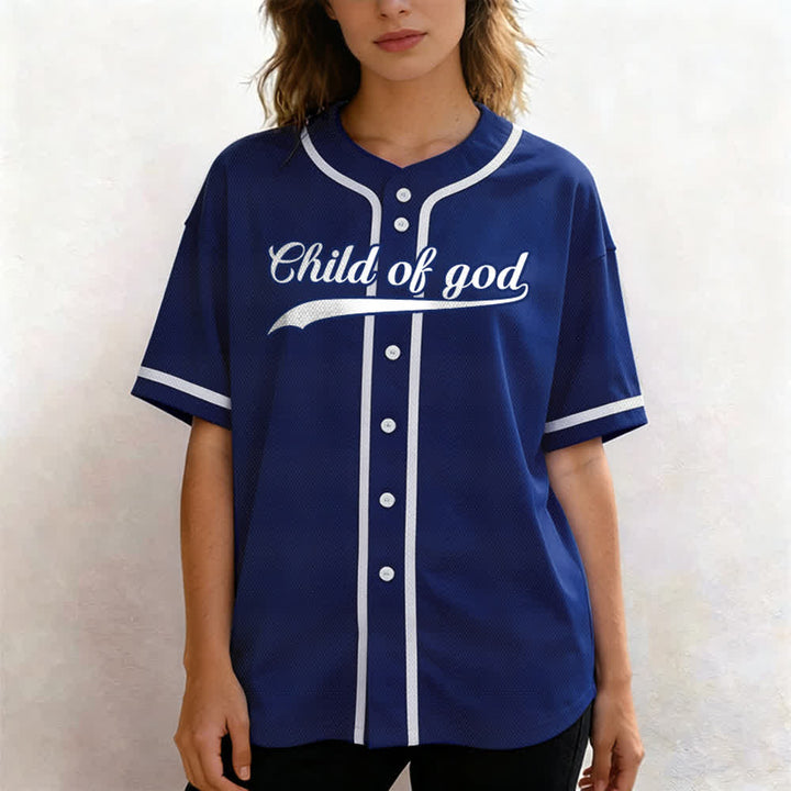 Christianartworkshop Camiseta de béisbol unisex personalizada con nombre y número "Hijo de Dios" - image 14