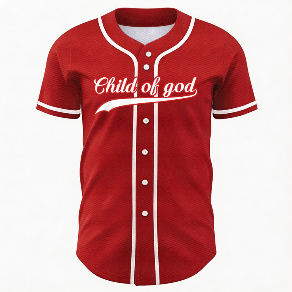 Christianartworkshop Camiseta de béisbol unisex personalizada con nombre y número "Hijo de Dios" - image 26