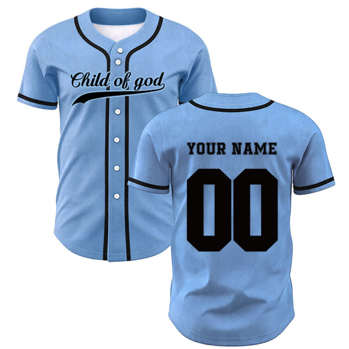 Christianartworkshop Camiseta de béisbol unisex personalizada con nombre y número "Hijo de Dios" - image 49