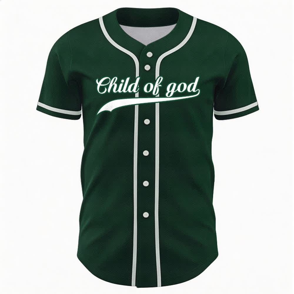 Christianartworkshop Camiseta de béisbol unisex personalizada con nombre y número "Hijo de Dios" - image 58