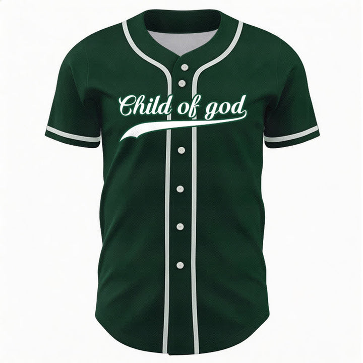 Christianartworkshop Camiseta de béisbol unisex personalizada con nombre y número "Hijo de Dios" - image 58
