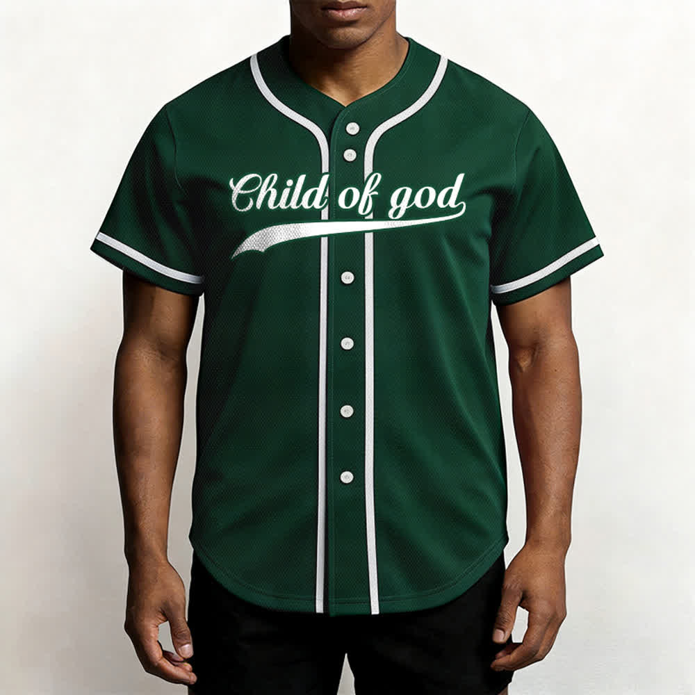 Christianartworkshop Camiseta de béisbol unisex personalizada con nombre y número "Hijo de Dios" - image 60