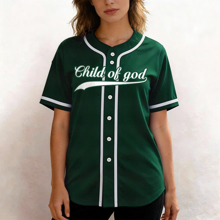Christianartworkshop Camiseta de béisbol unisex personalizada con nombre y número "Hijo de Dios" - image 62